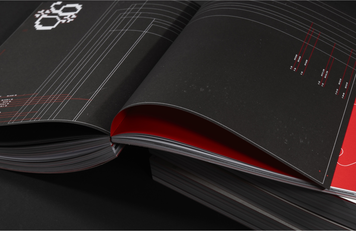 komma 30 magazine spreads with archival content